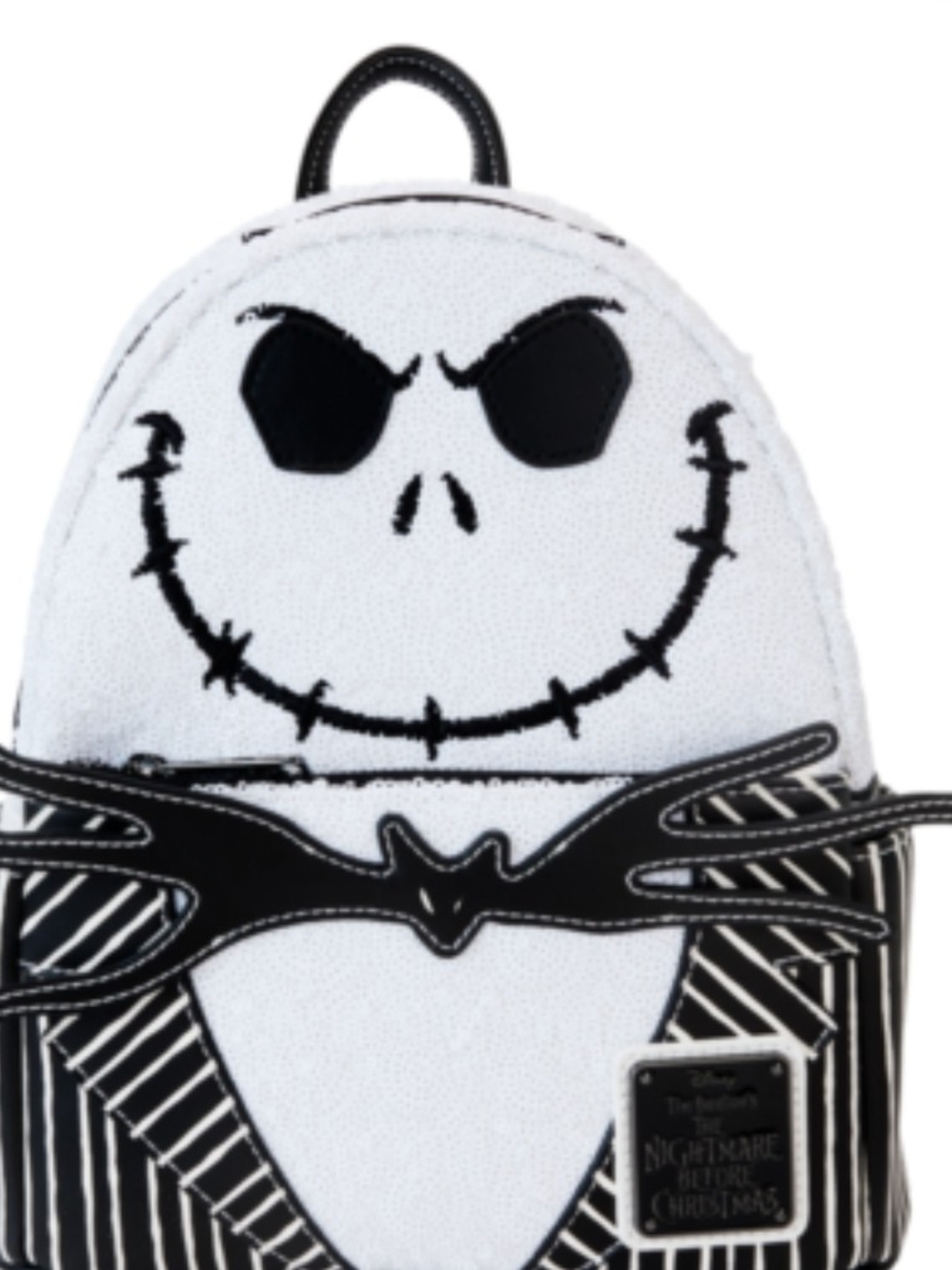 Disney Jack Skellington Black & White Mini Backpack
